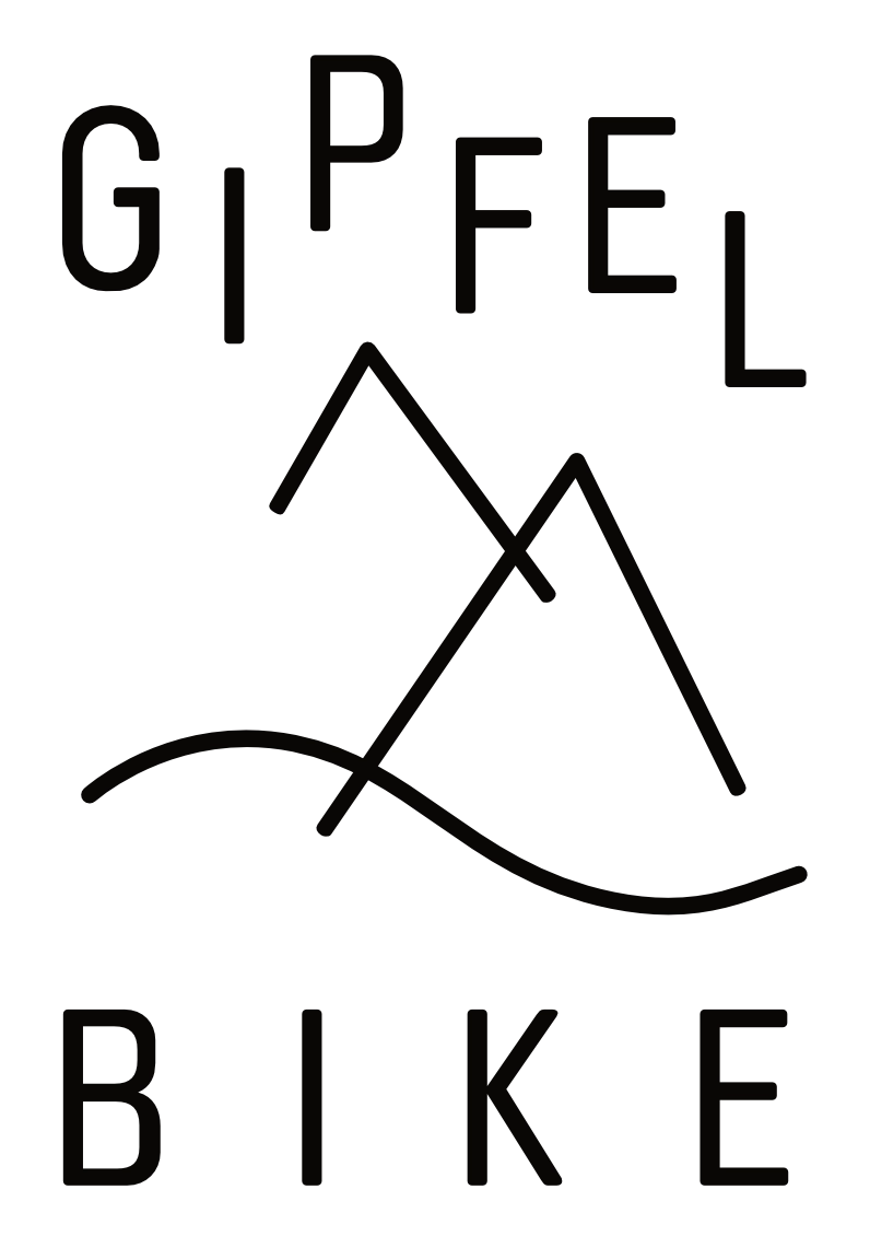 Logo Bikeschule Gipfelbike mit Schriftzug Gipfel Bike und Bergsymbol